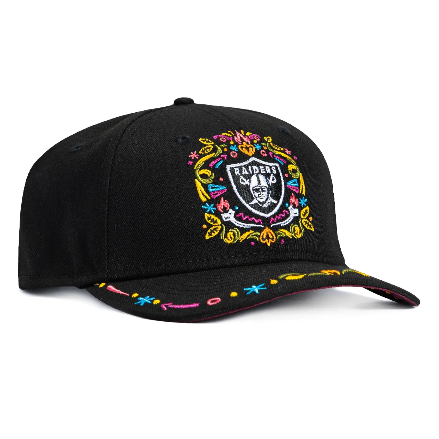 New Era 9Seventy Las Vegas Raiders Hasta La Muerte Stretch Snapback Hat - Black sold by Hat Club