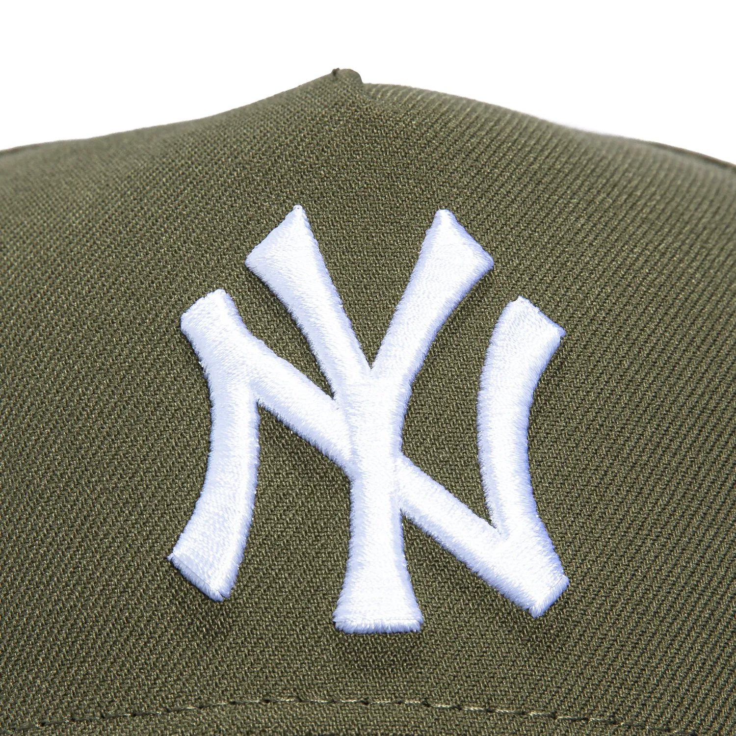 New Era 9Forty A-Frame New York Yankees 1999 World Series Patch Snapback Hat - Olive, White sold by Hat Club product image thumbnail 3