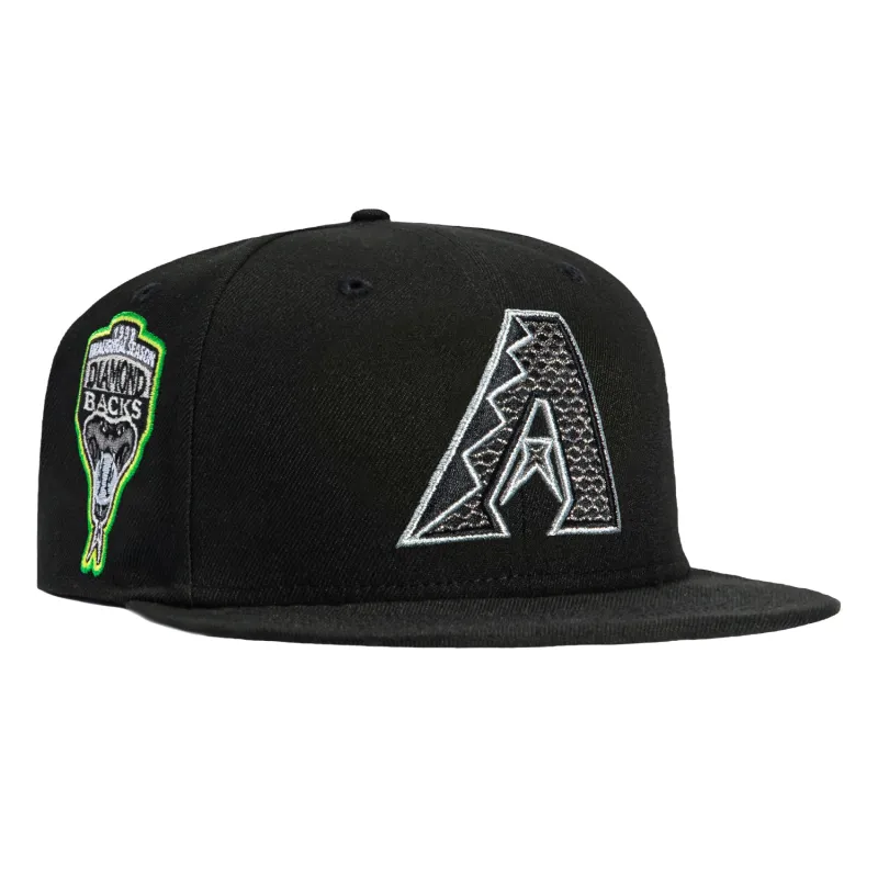 New Era 59Fifty Horror Pack Arizona Diamondbacks Inaugural Patch A Hat - Black, Graphite sold by Hat Club