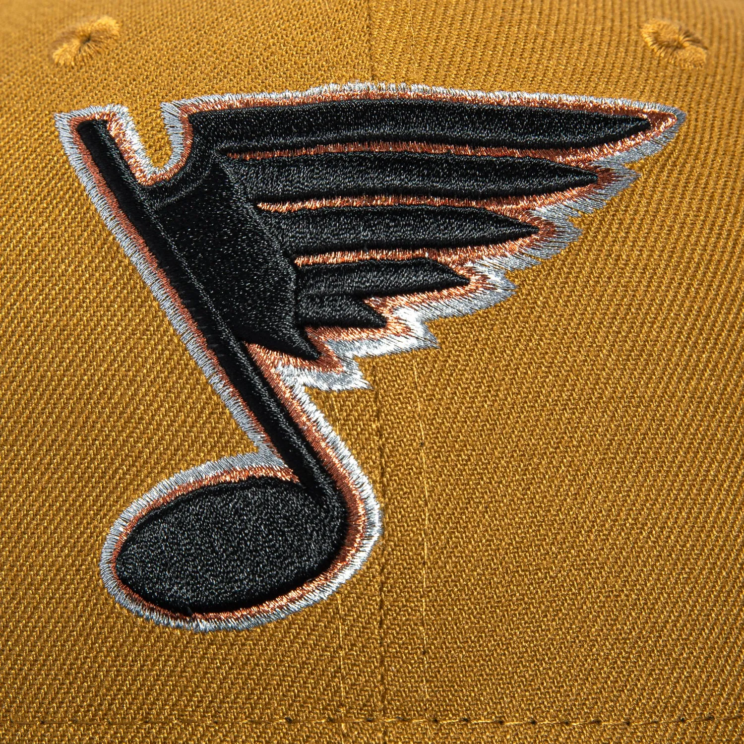 New Era 59Fifty St Louis Blues Logo Patch Hat - Gold, Black, Metallic Copper sold by Hat Club product image thumbnail 4