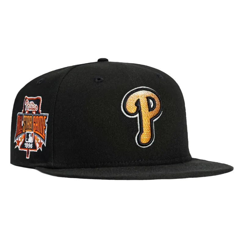 New Era 59Fifty Horror Pack Philadelphia Phillies 1996 All Star Game Patch Gradient Hat - Black, Ivory sold by Hat Club