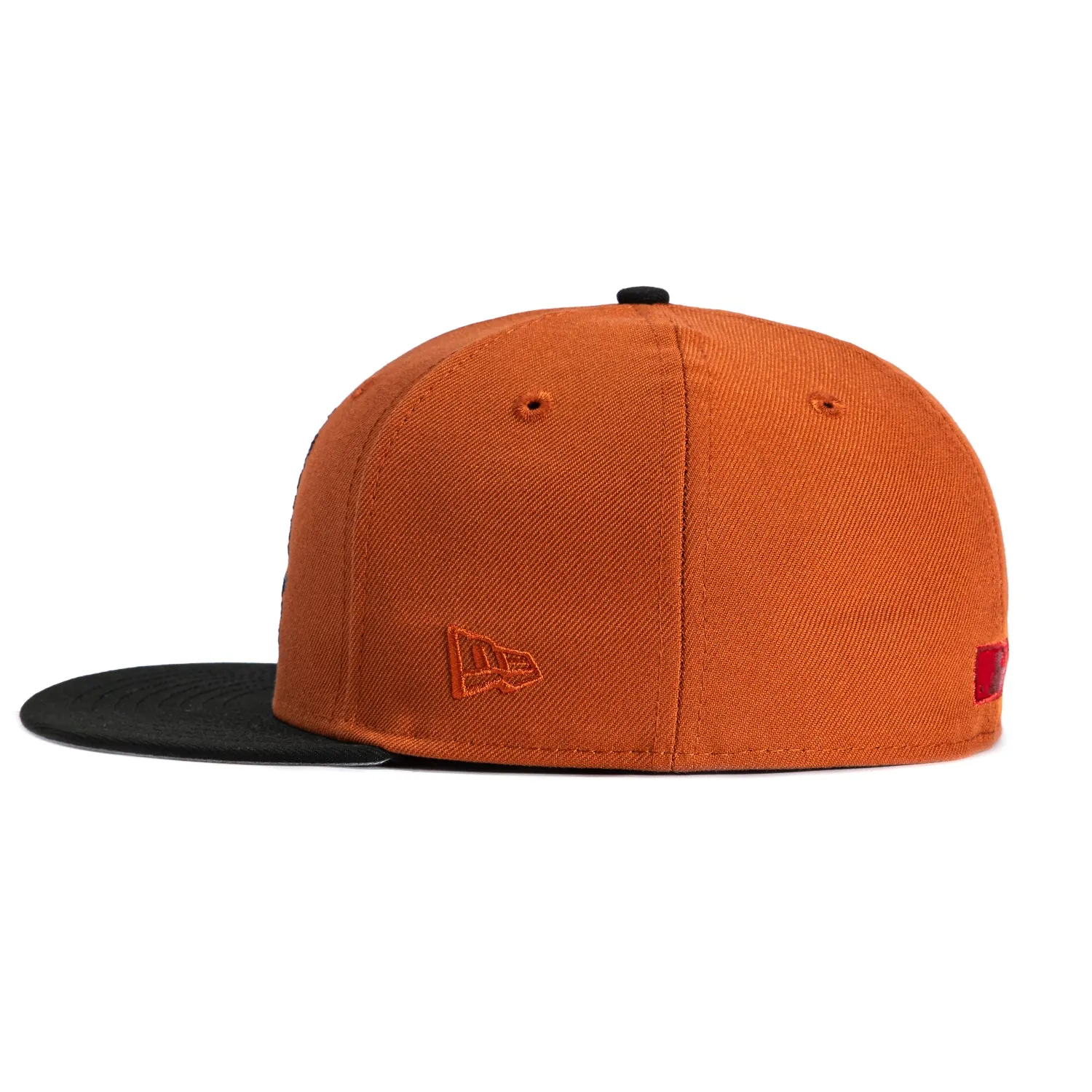 New Era 59Fifty Horror Pack Los Angeles Dodgers 50th Anniversary Stadium Patch Crow Hat - Burnt Orange, Black sold by Hat Club product image thumbnail 3