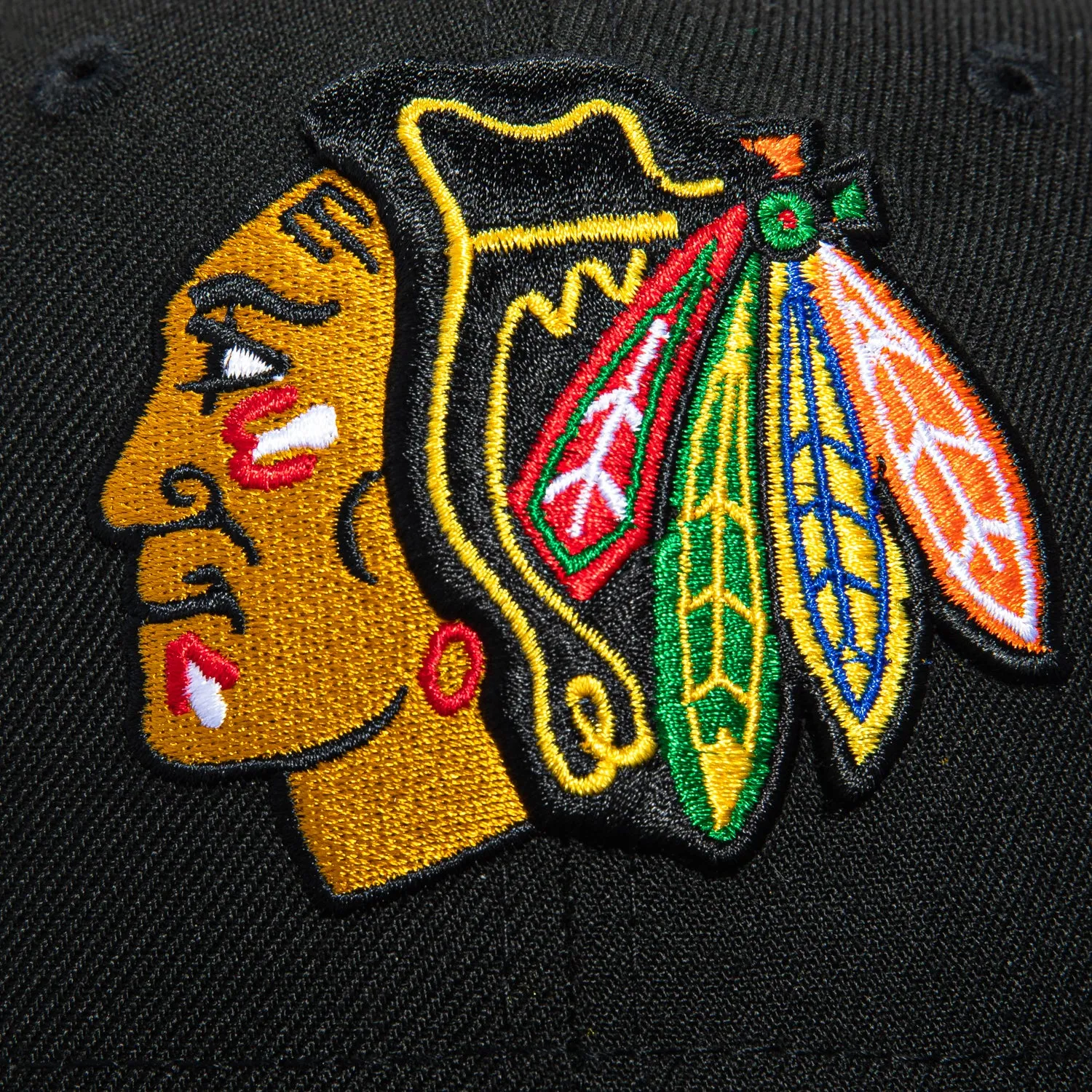 New Era 59Fifty Chicago Blackhawks Mexico Flag Patch Hat - Black sold by Hat Club product image thumbnail 4