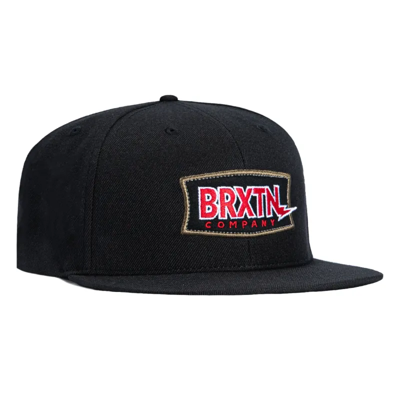 Brixton Lightening Snapback Hat - Black sold by Hat Club