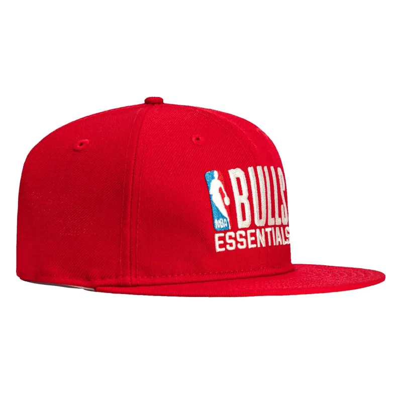 New Era 9Fifty Fear of God Chicago Bulls Essentials Snapback Retro Crown Hat - Red sold by Hat Club