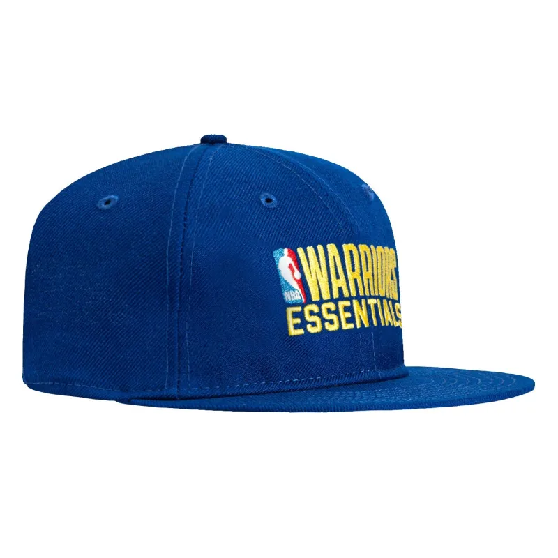 New Era 9Fifty Fear of God Golden State Warriors Essentials Snapback Retro Crown Hat - Royal sold by Hat Club