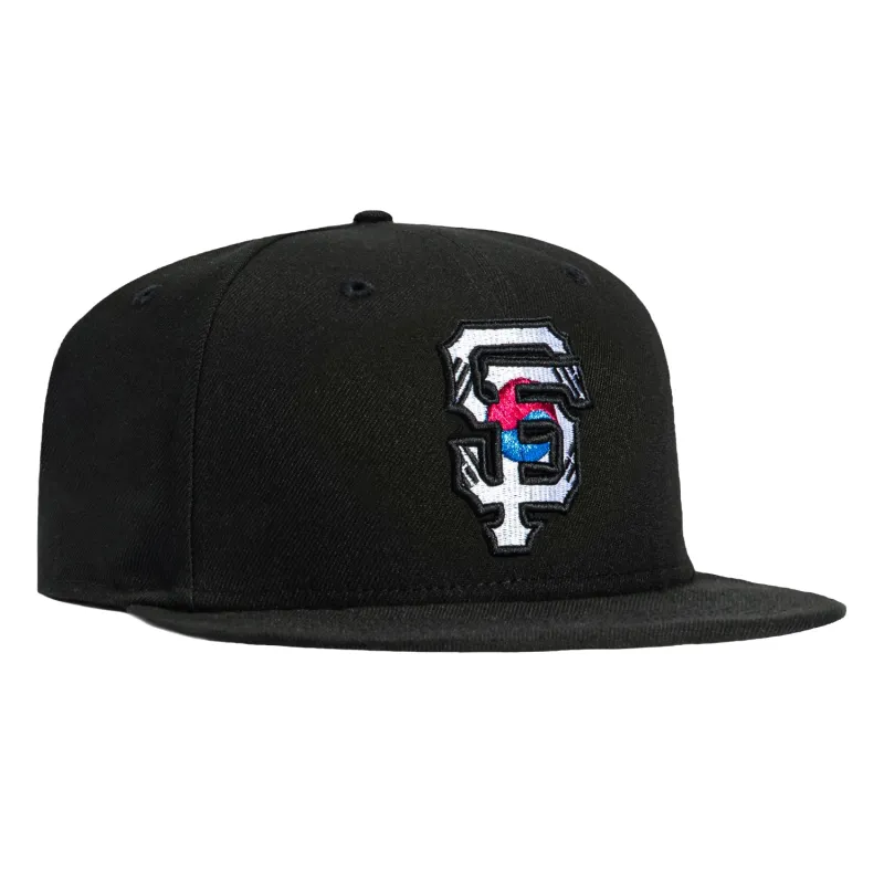 New Era 59Fifty San Francisco Giants Korean Flag Fill Hat - Black made by New Era
