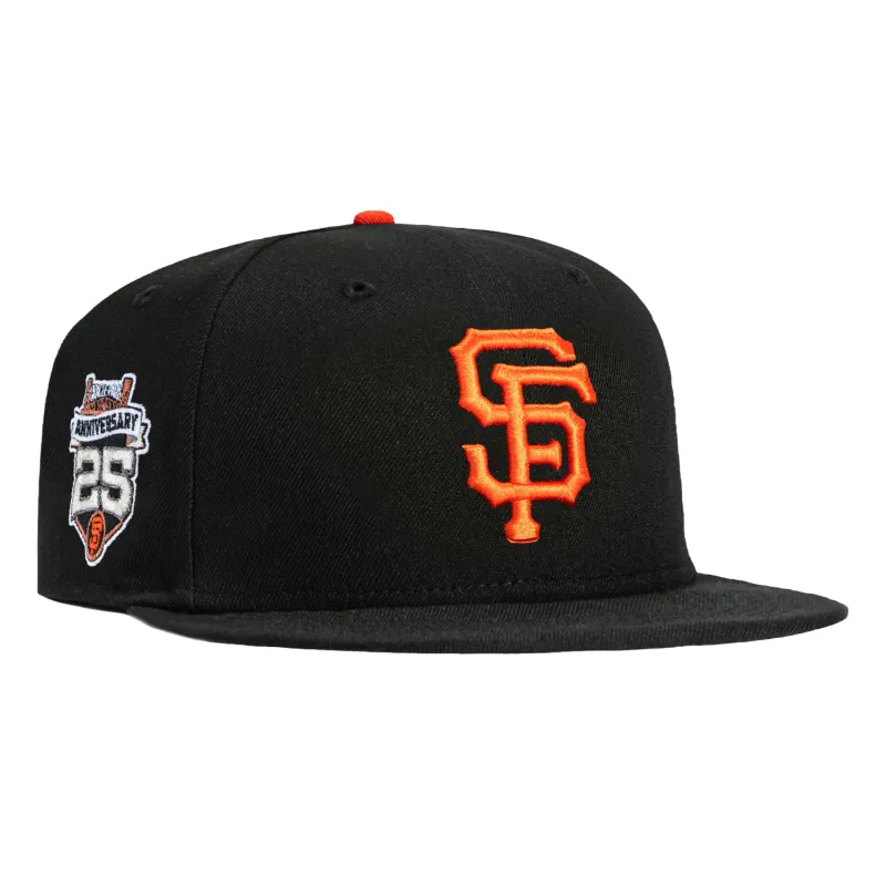 New Era 59Fifty San Francisco Giants 25th Anniversary Stadium Patch Hat - Black sold by Hat Club