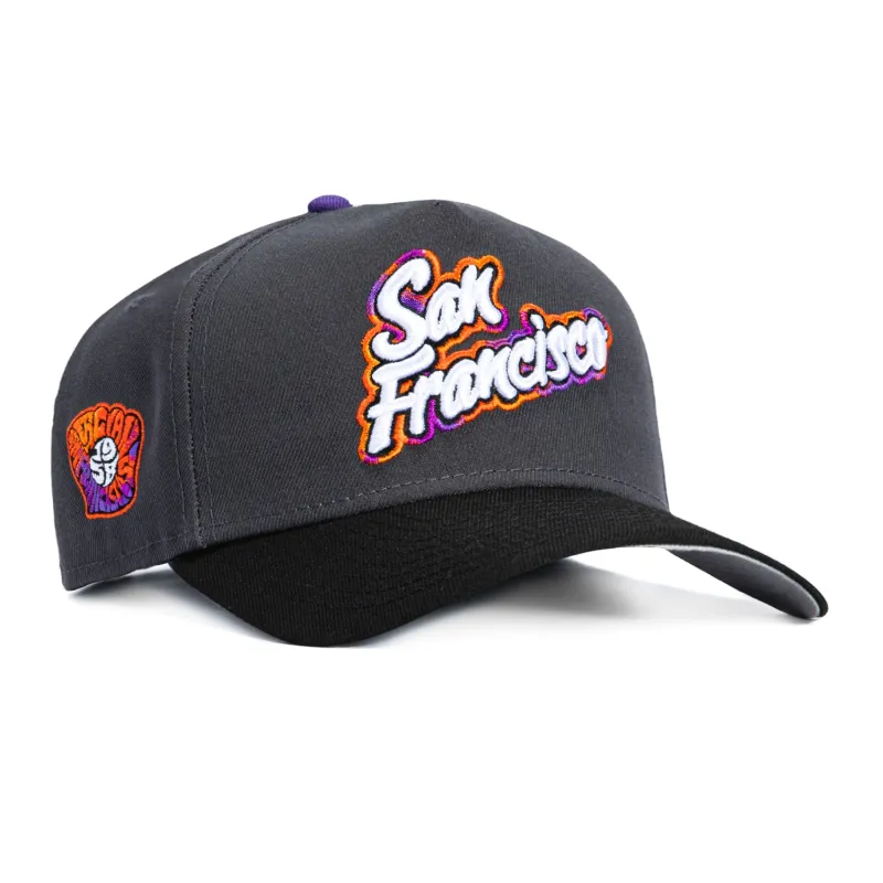 New Era 9Forty A-Frame San Francisco Giants 2025 City Connect Patch Script Snapback Hat - Graphite, Black made by New Era