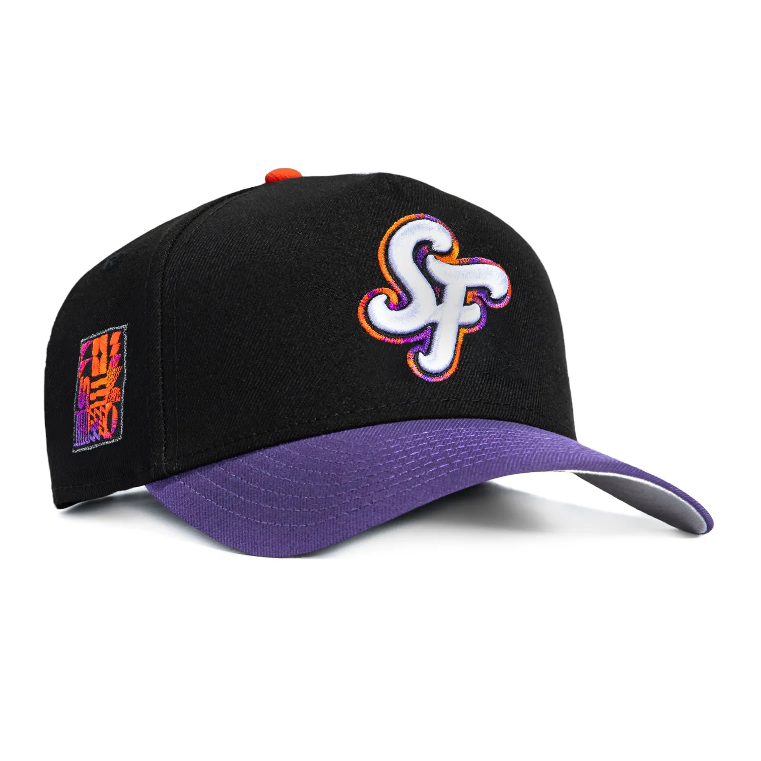 New Era 9Forty A-Frame San Francisco Giants 2025 City Connect Patch Snapback Hat - Black, Purple sold by Hat Club