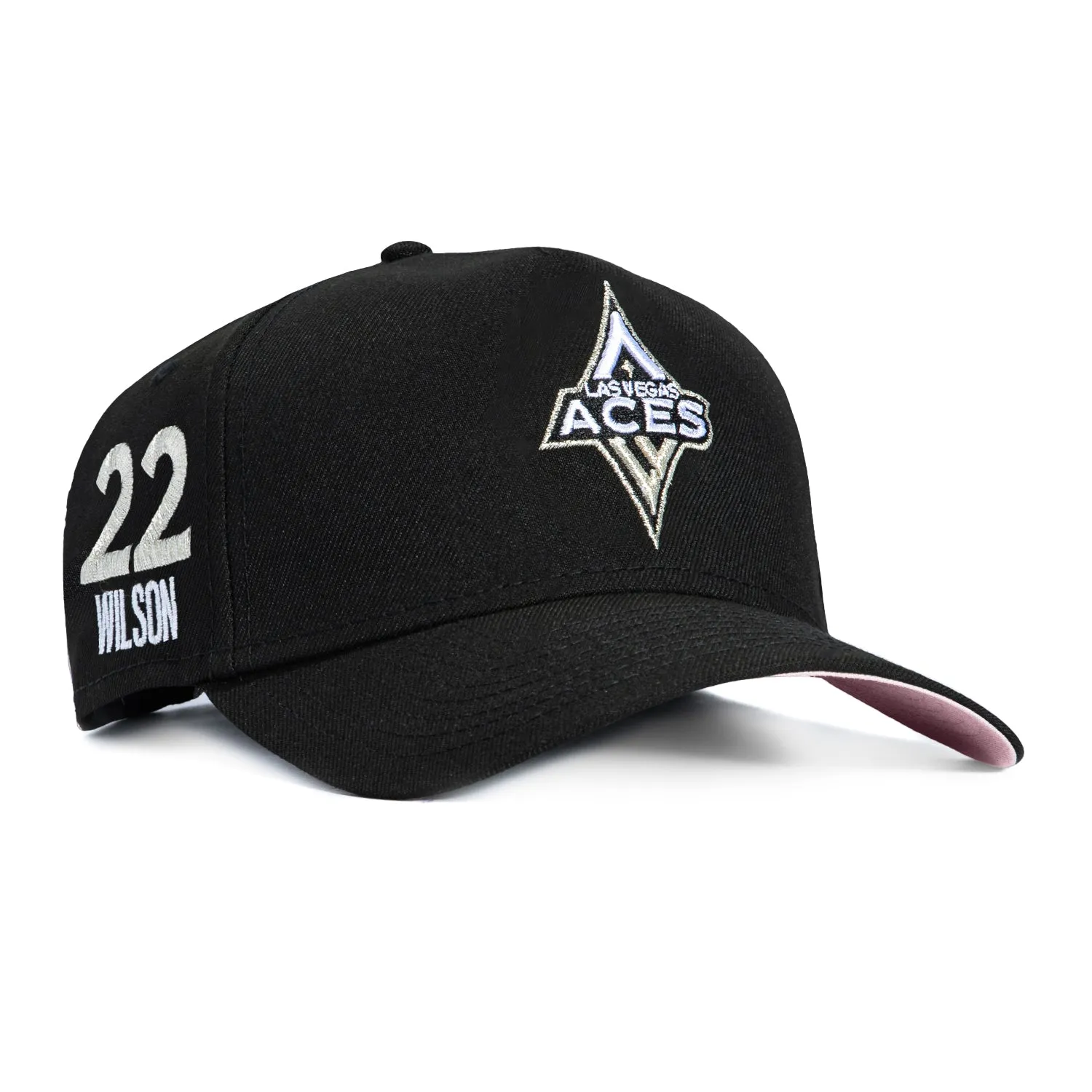 New Era 9Forty A-Frame Las Vegas Aces A'ja Wilson 22 Patch Snapback Hat - Black sold by Hat Club