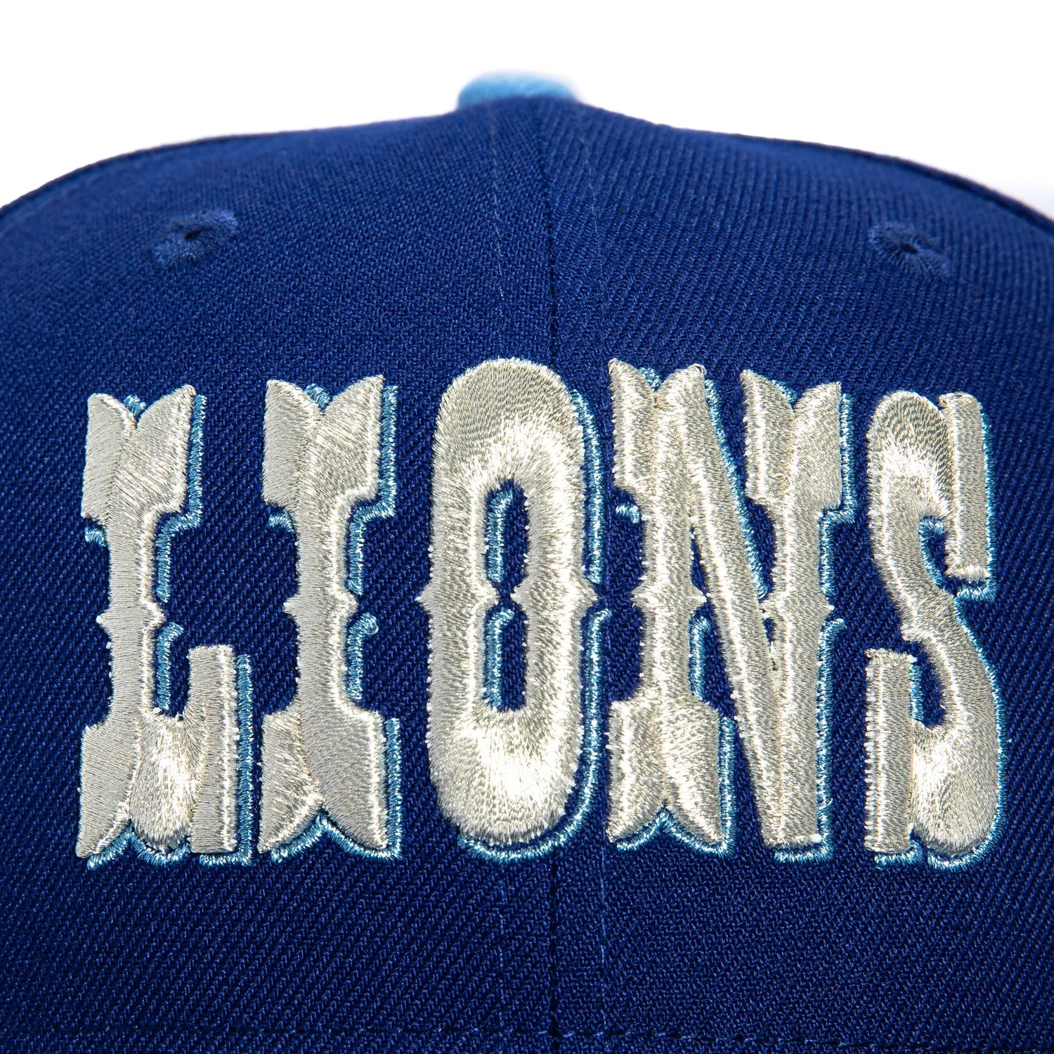New Era 59Fifty Detroit Lions 90th Anniversary Patch Word Pink UV Hat - Royal, Light Blue sold by Hat Club product image thumbnail 4