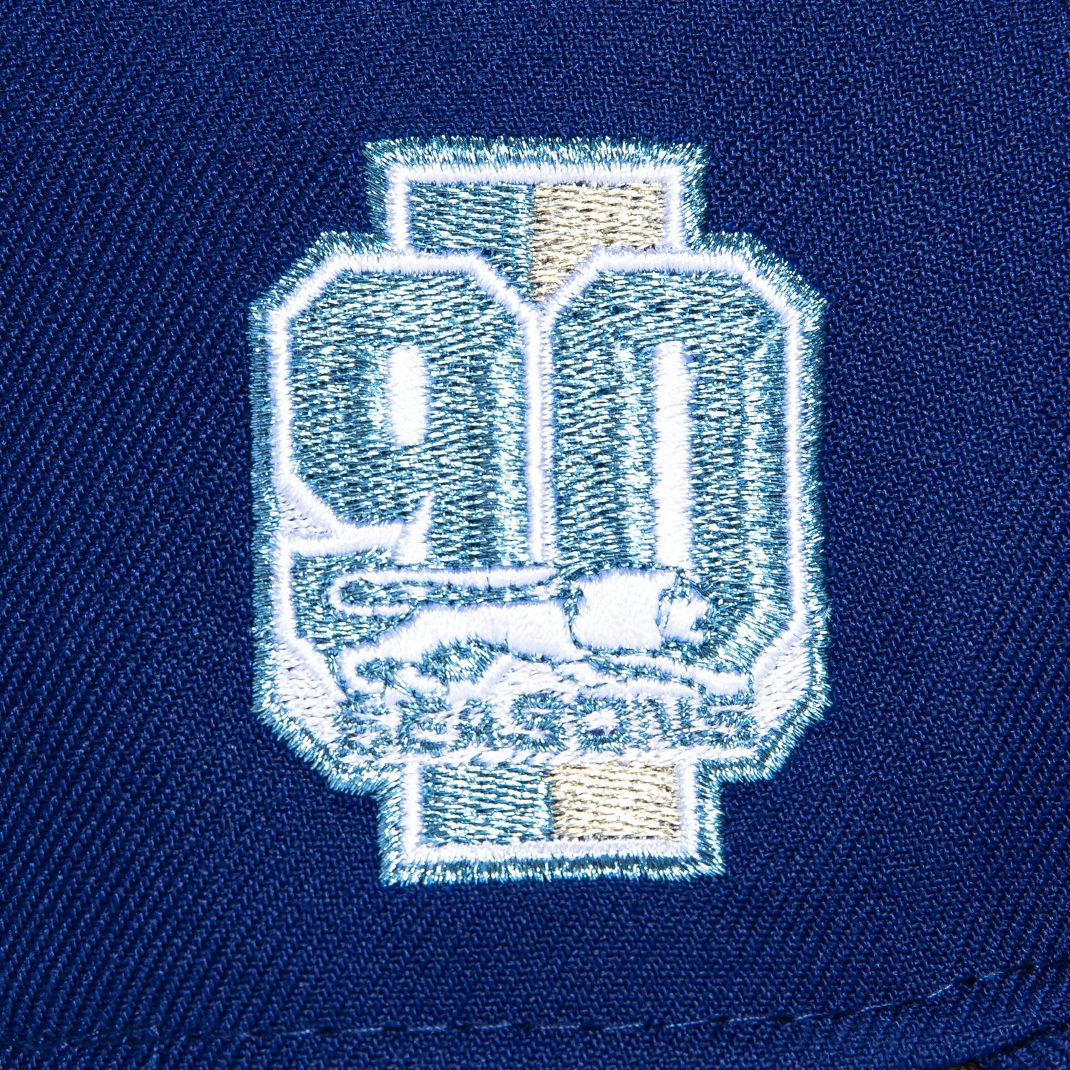 New Era 59Fifty Detroit Lions 90th Anniversary Patch Word Pink UV Hat - Royal, Light Blue sold by Hat Club product image thumbnail 5