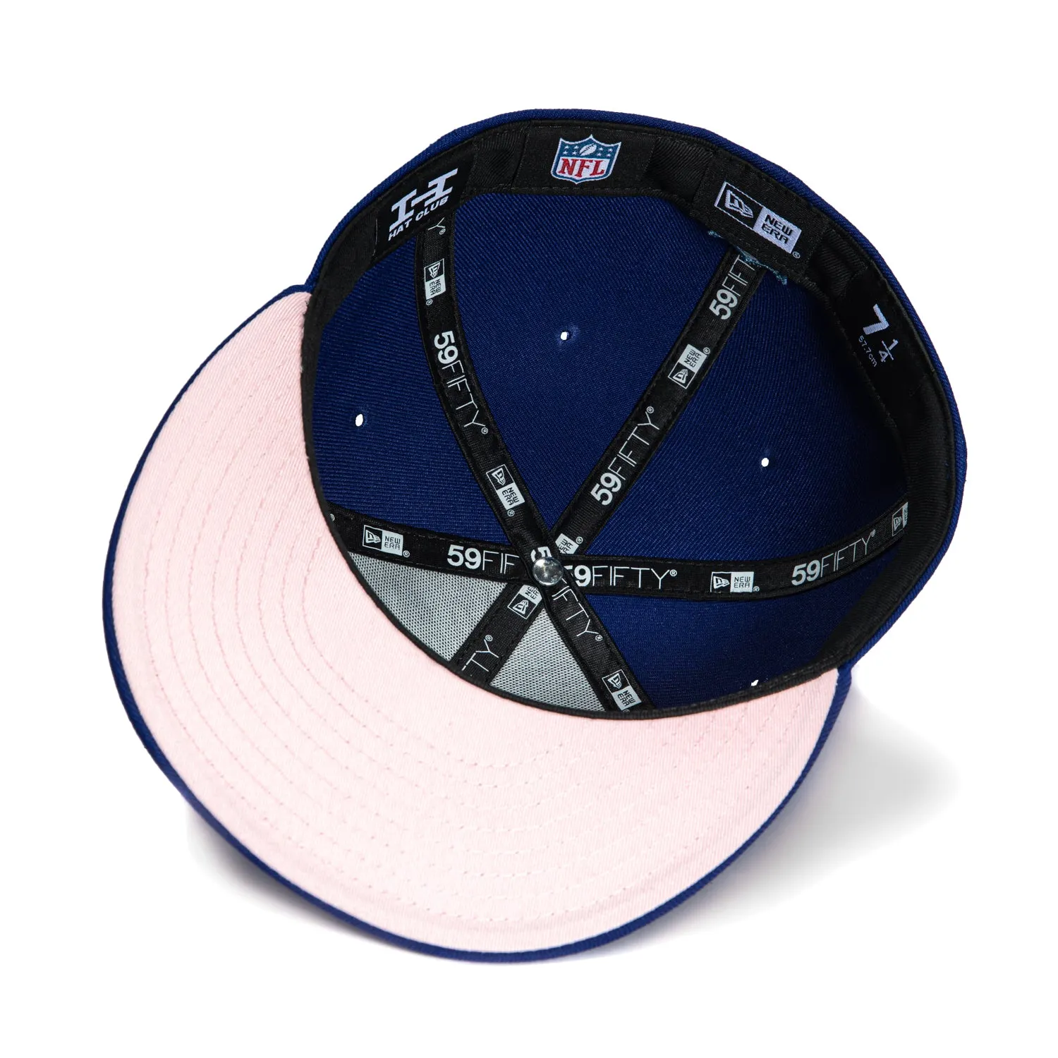 New Era 59Fifty Detroit Lions 90th Anniversary Patch Word Pink UV Hat - Royal, Light Blue sold by Hat Club product image thumbnail 2