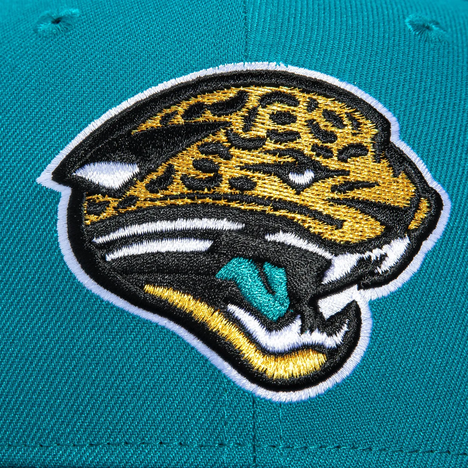 New Era 59Fifty Jacksonville Jaguars 20th Anniversary Patch Pink UV Hat - Teal, Black sold by Hat Club product image thumbnail 4