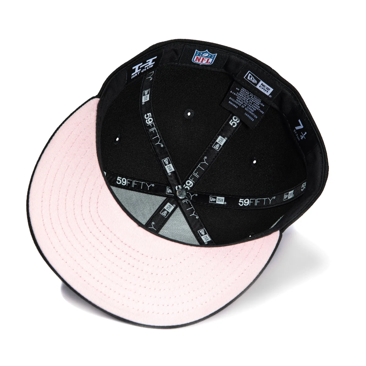 New Era 59Fifty New Orleans Saints 2010 Super Bowl Patch Word Pink UV Hat - Black sold by Hat Club product image thumbnail 2