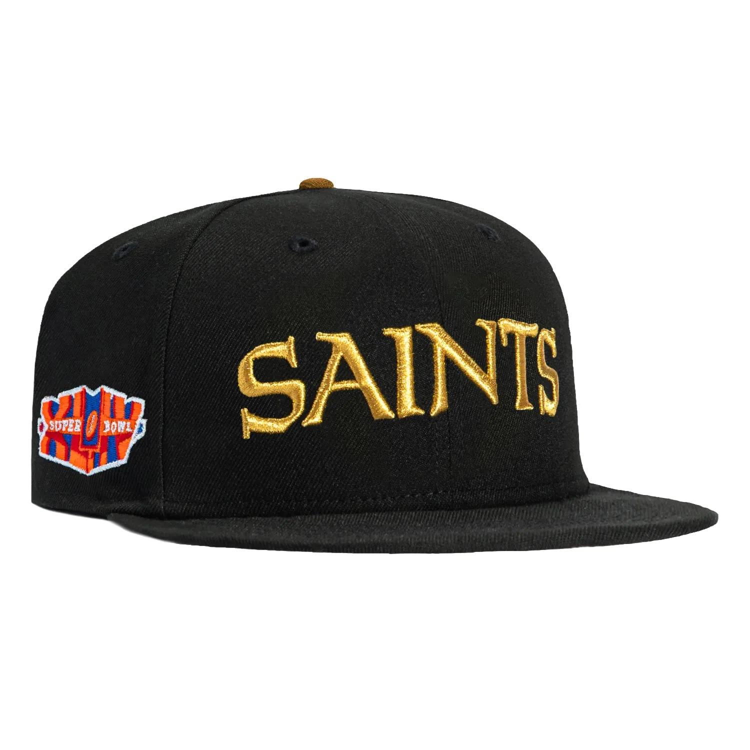 New Era 59Fifty New Orleans Saints 2010 Super Bowl Patch Word Pink UV Hat - Black sold by Hat Club