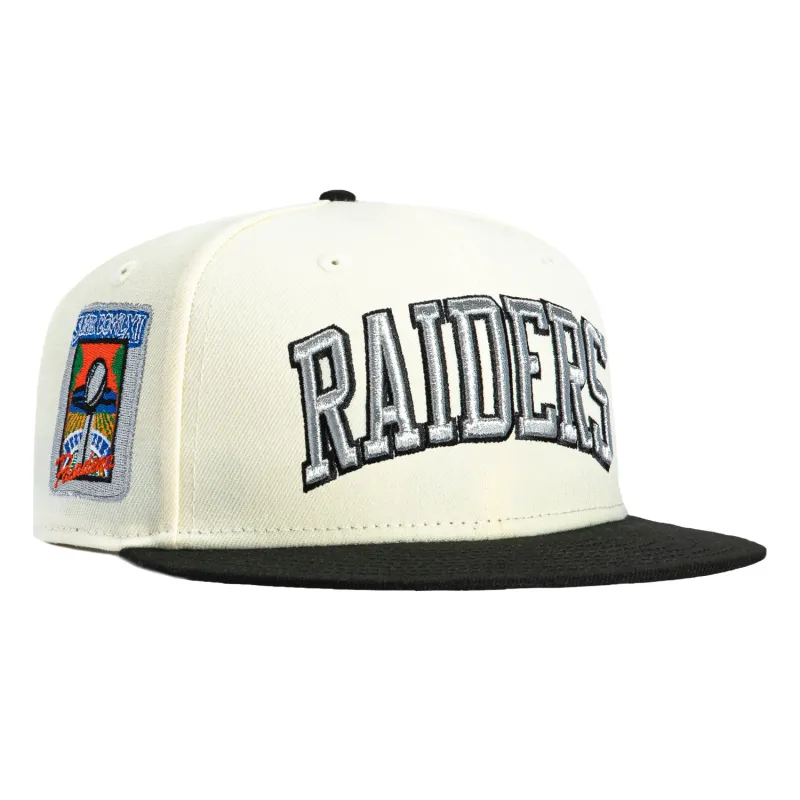 New Era 59Fifty Las Vegas Raiders 1977 Super Bowl Patch Arch Pink UV Hat - White, Black made by New Era