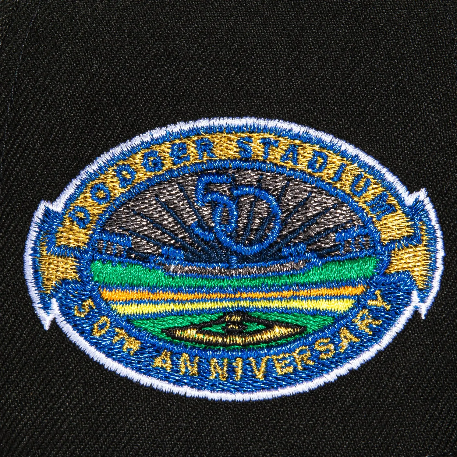 New Era 9Forty A-Frame Los Angeles Dodgers 50th Anniversary Stadium Patch Snapback Hat - Black, Navy sold by Hat Club product image thumbnail 4