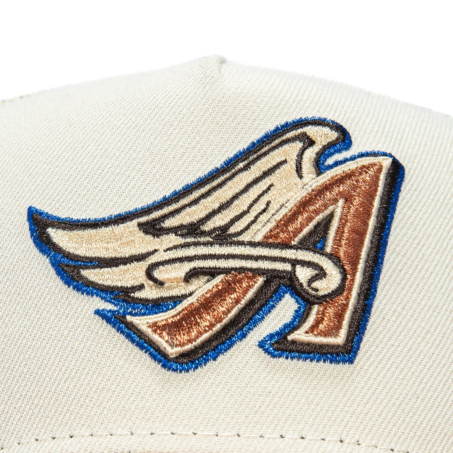 New Era 9Forty A-Frame Los Angeles Angels Snapback Trucker Hat - Stone, Brown sold by Hat Club product image thumbnail 3