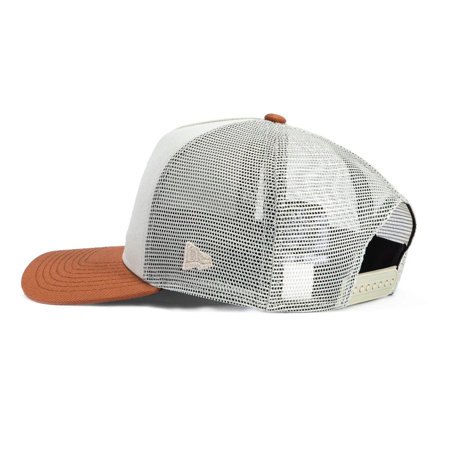 New Era 9Forty A-Frame Los Angeles Angels Snapback Trucker Hat - Stone, Brown sold by Hat Club product image thumbnail 2