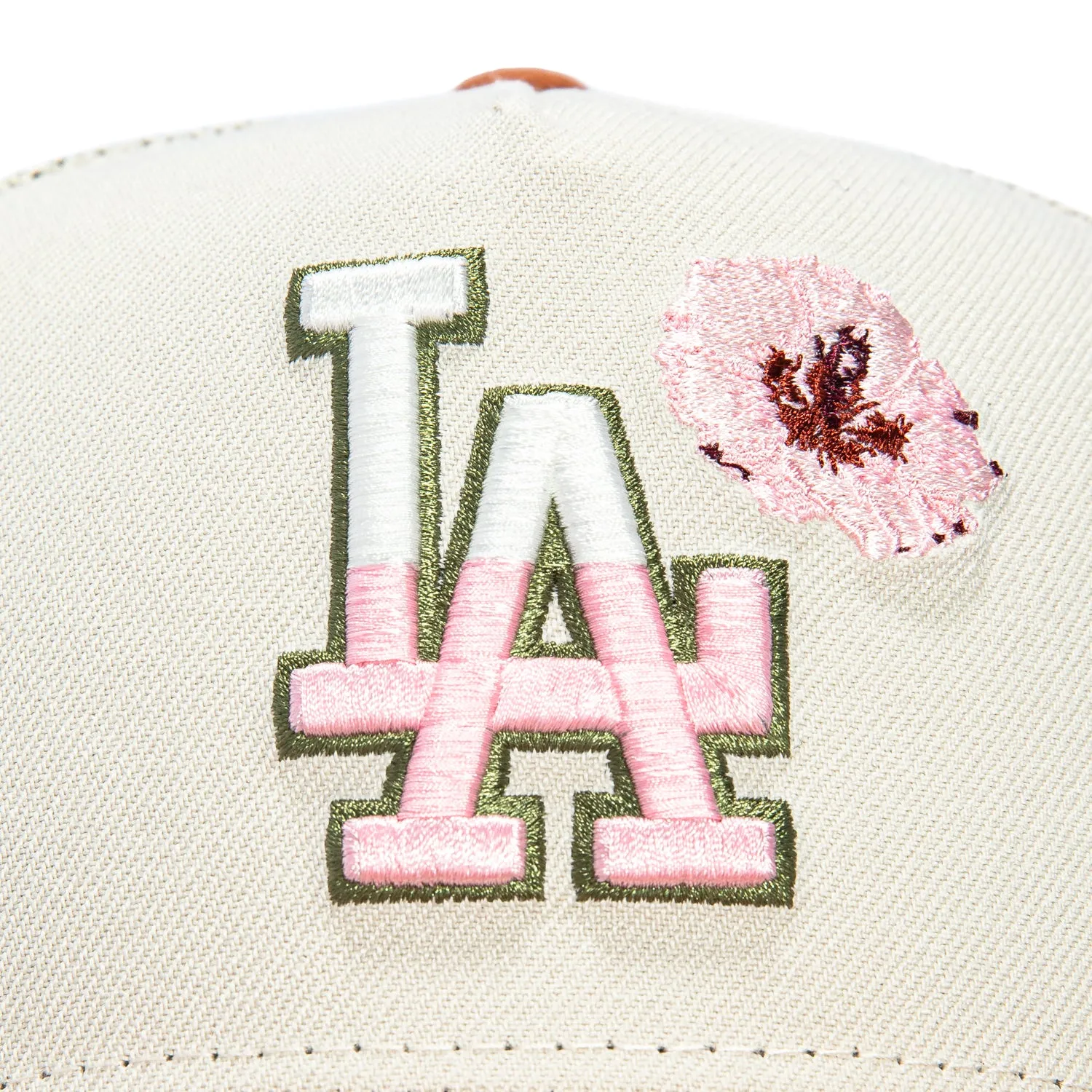 New Era 9Forty A-Frame Los Angeles Dodgers Snapback Trucker Sharon Hat - Stone, Brown sold by Hat Club product image thumbnail 3