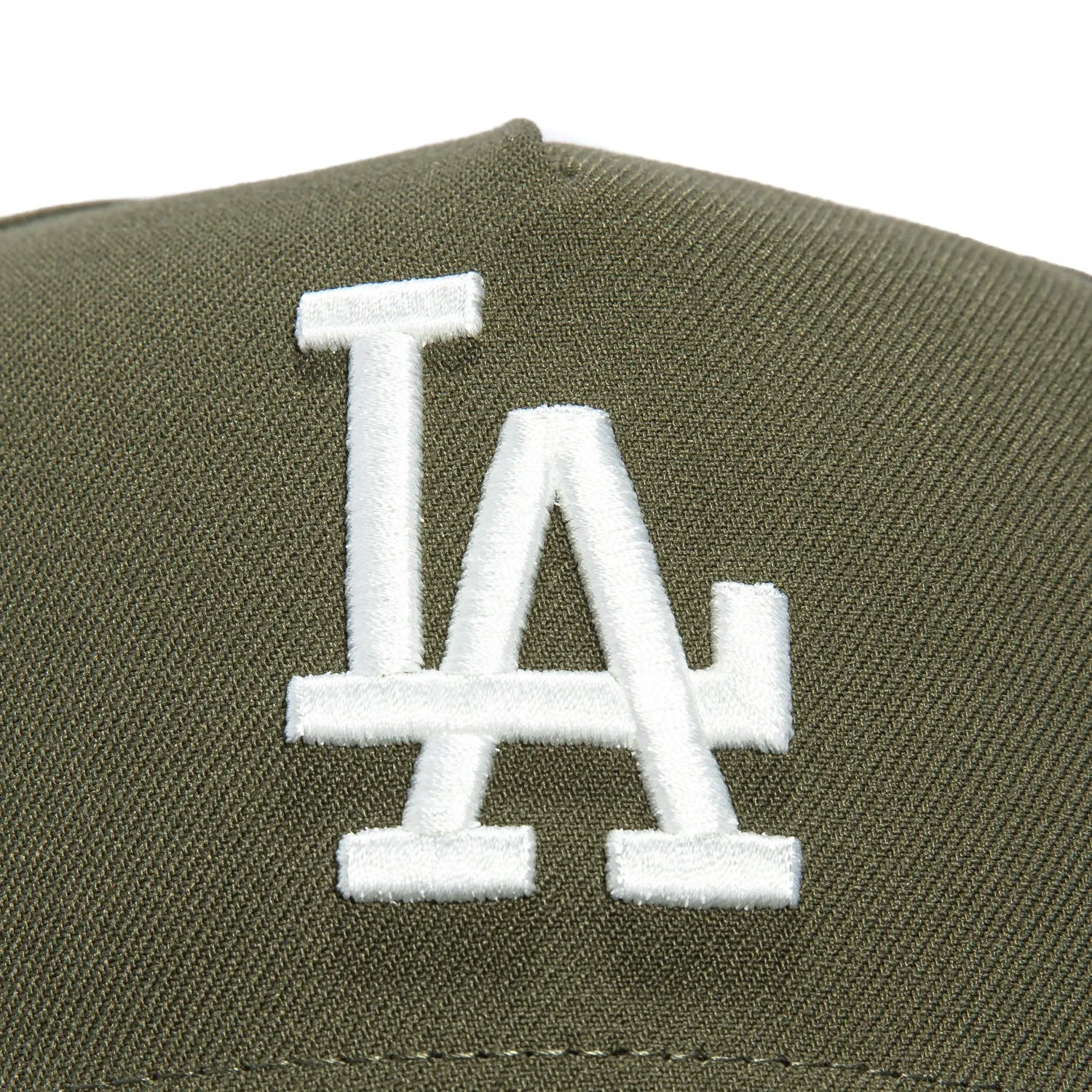 New Era 9Forty A-Frame Los Angeles Dodgers 1988 World Series Patch Snapback Hat - Olive, Ivory sold by Hat Club product image thumbnail 3
