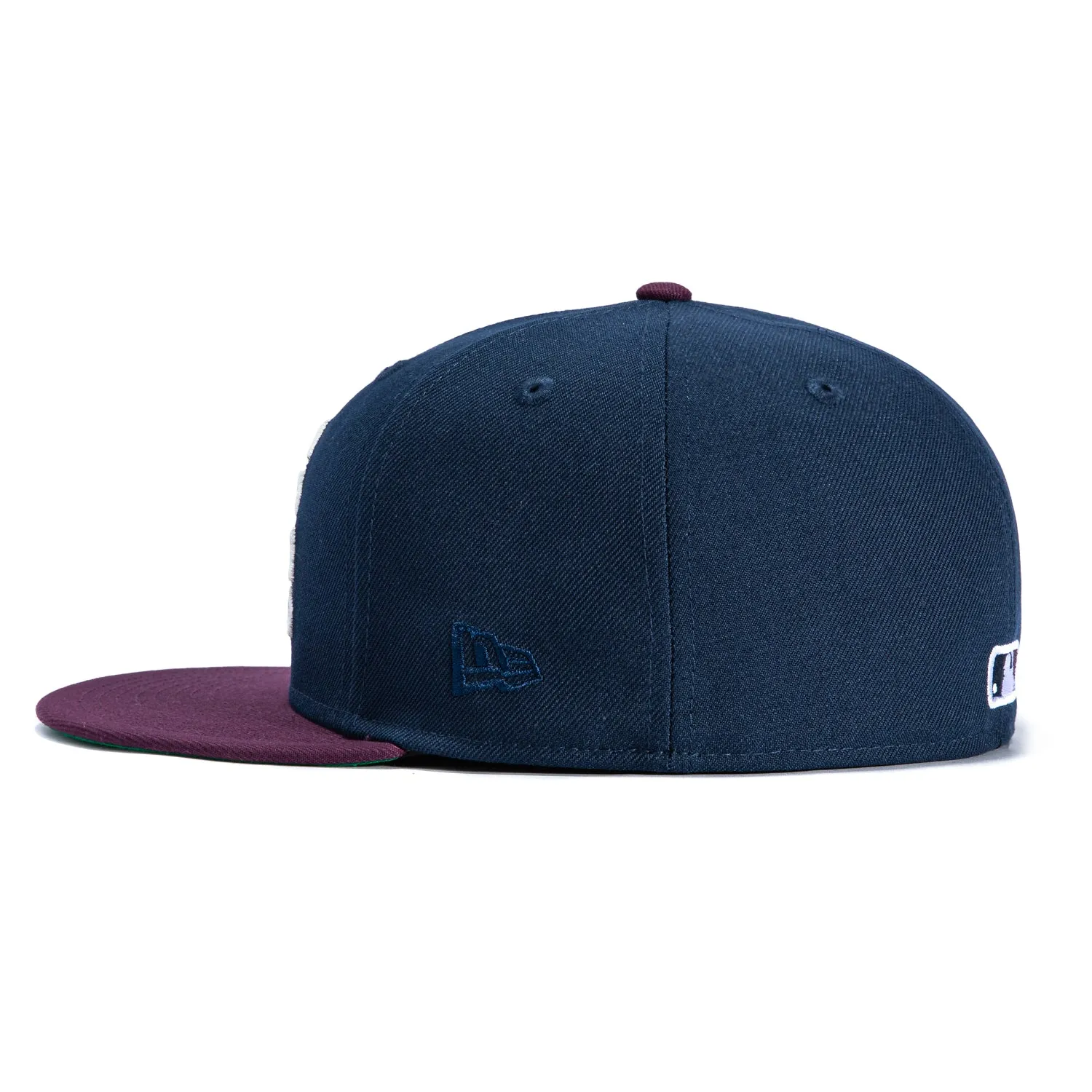 New Era 59Fifty Los Angeles Dodgers Old English Arch Hat - Navy, Maroon sold by Hat Club product image thumbnail 3