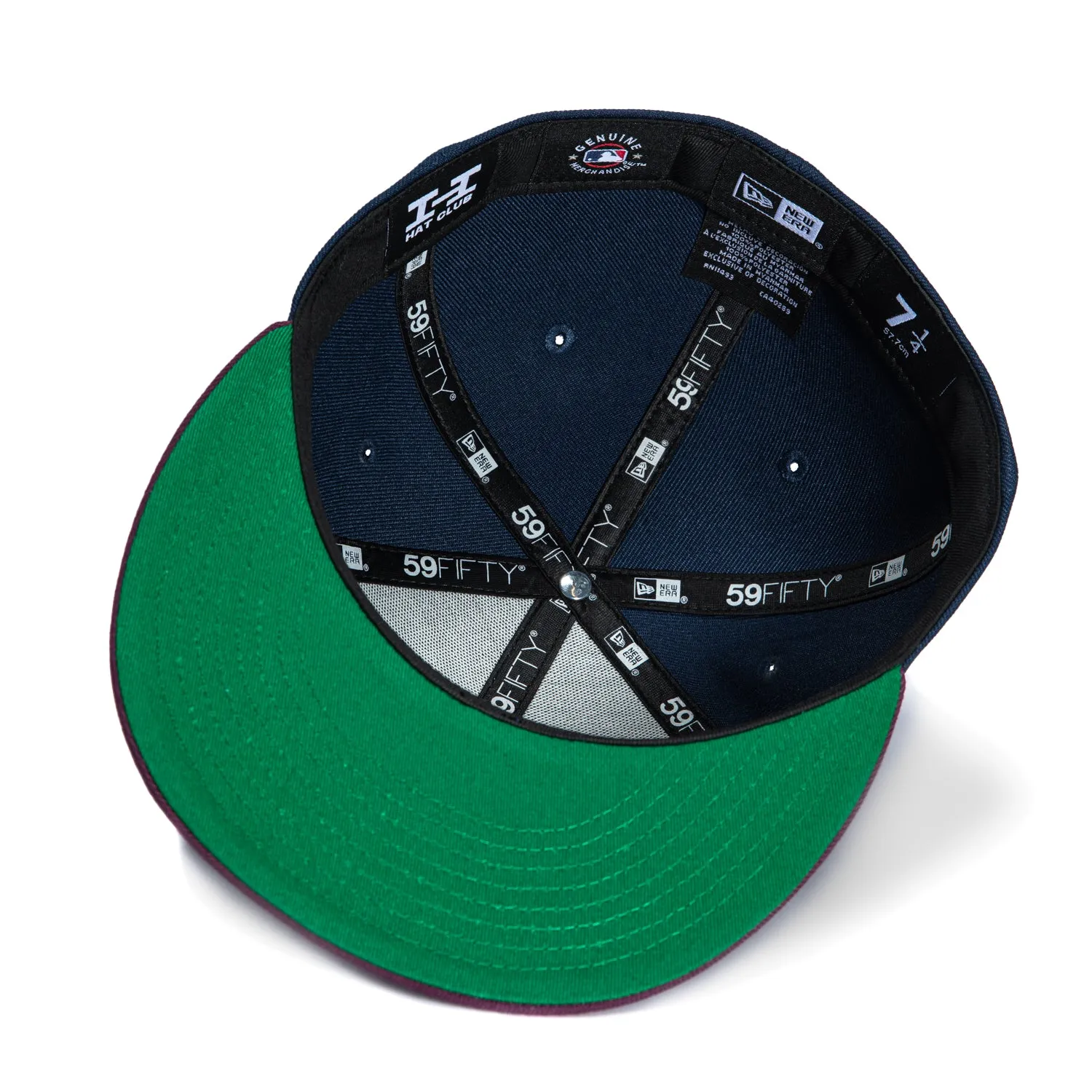 New Era 59Fifty Los Angeles Dodgers Old English Arch Hat - Navy, Maroon sold by Hat Club product image thumbnail 2