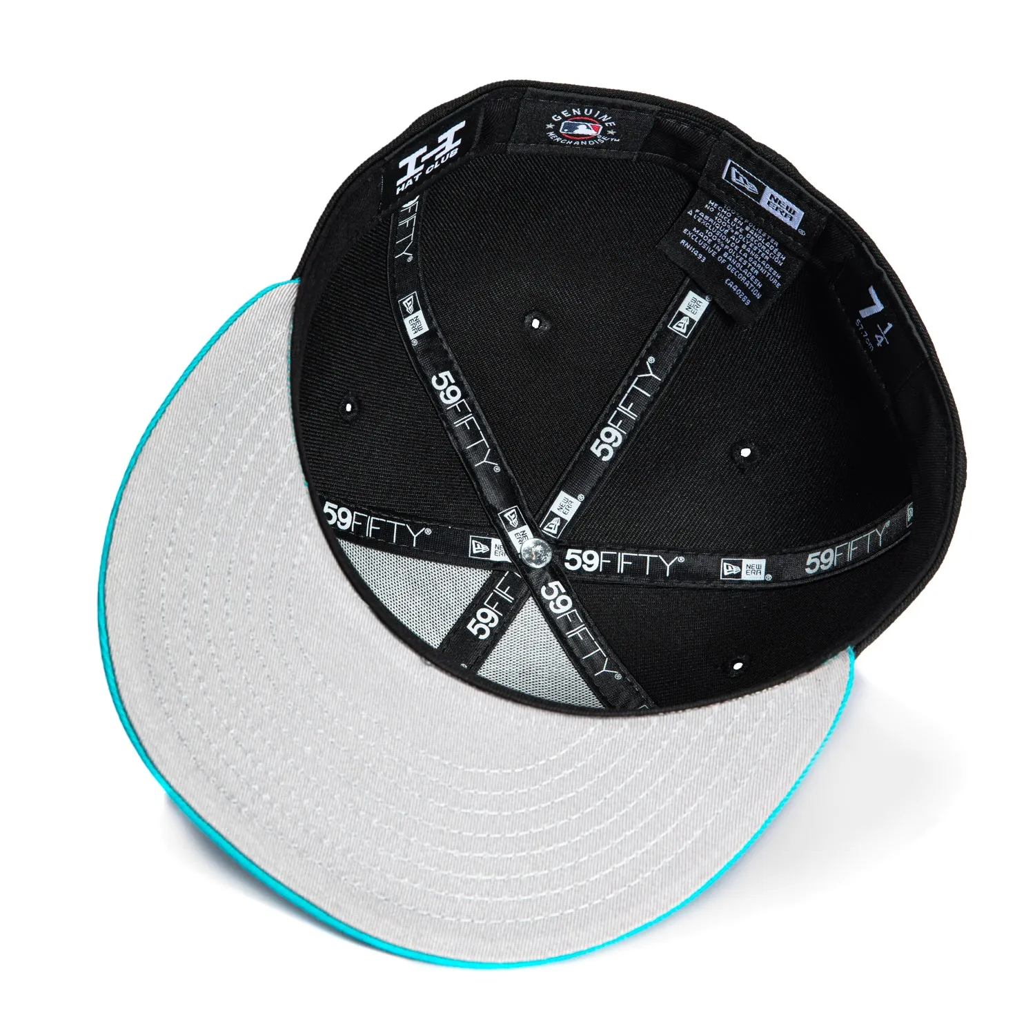 New Era 59Fifty Miami Marlins 2025 City Connect M Hat - Black, Teal, Magenta sold by Hat Club product image thumbnail 2