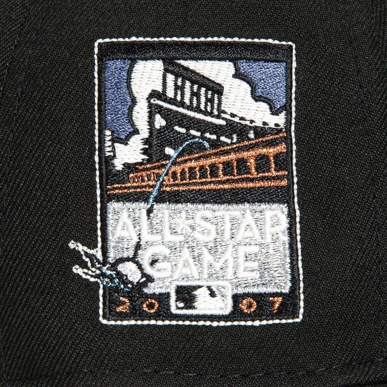 New Era 59Fifty San Francisco Giants 2007 All Star Game Patch Script Hat - Black, Metallic Silver sold by Hat Club product image thumbnail 5