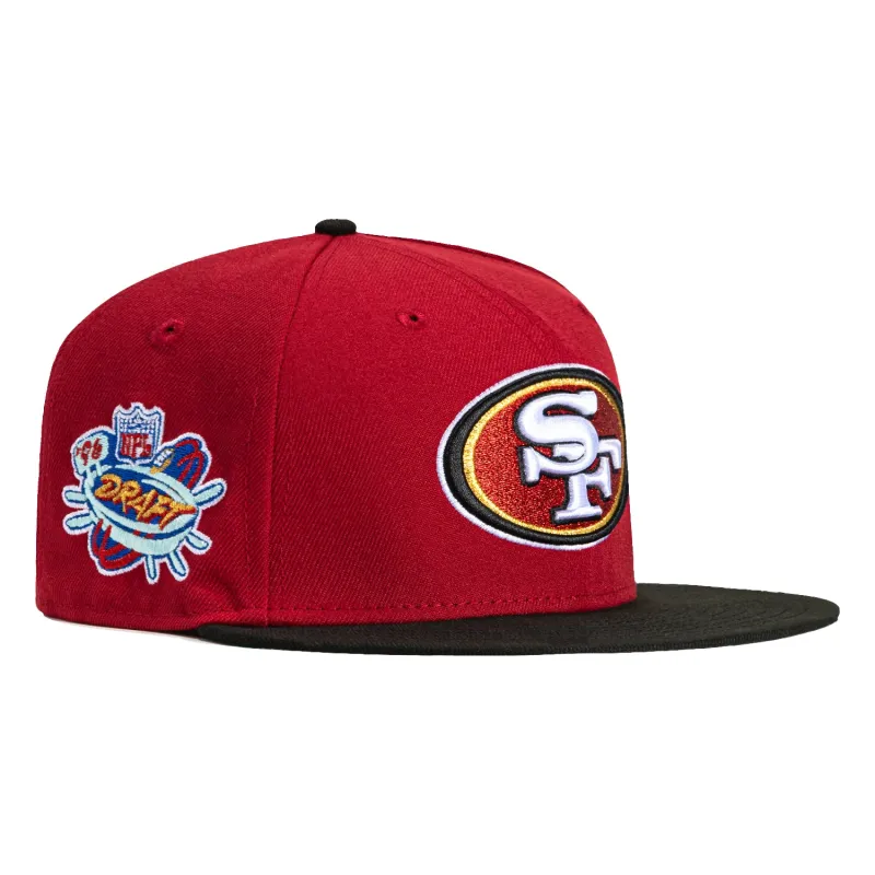 New Era 59Fifty San Francisco 49ers 1996 Draft Patch Hat - Cardinal, Black sold by Hat Club