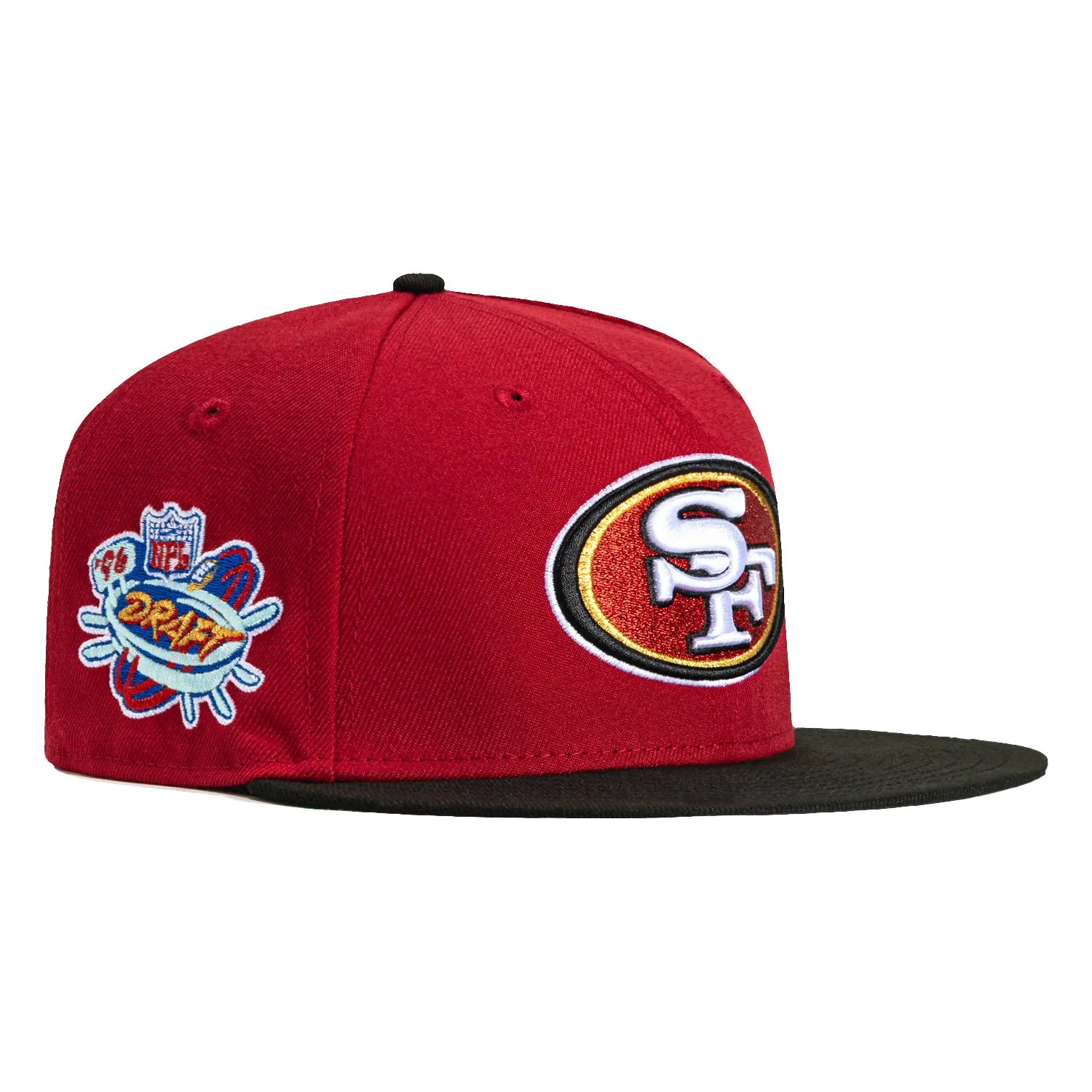 New Era 59Fifty San Francisco 49ers 1996 Draft Patch Hat - Cardinal, Black sold by Hat Club
