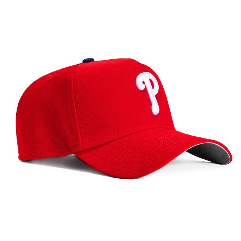 New Era 9Forty A-Frame Philadelphia Phillies Snapback Game Hat - Red sold by Hat Club