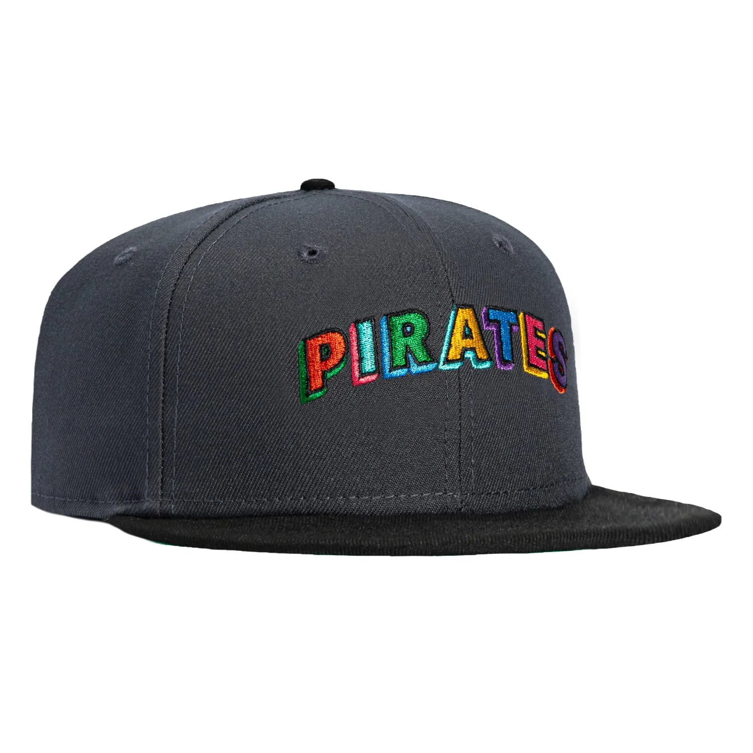 New Era 59Fifty Pittsburgh Pirates Hat - Graphite, Black sold by Hat Club