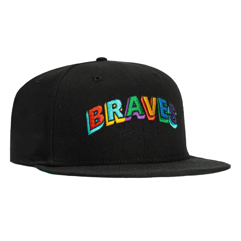 New Era 59Fifty Atlanta Braves Hat - Black sold by Hat Club