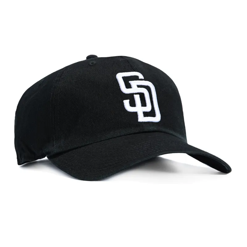47 Brand Cleanup San Diego Padres Adjustable Hat - Black, White sold by Hat Club