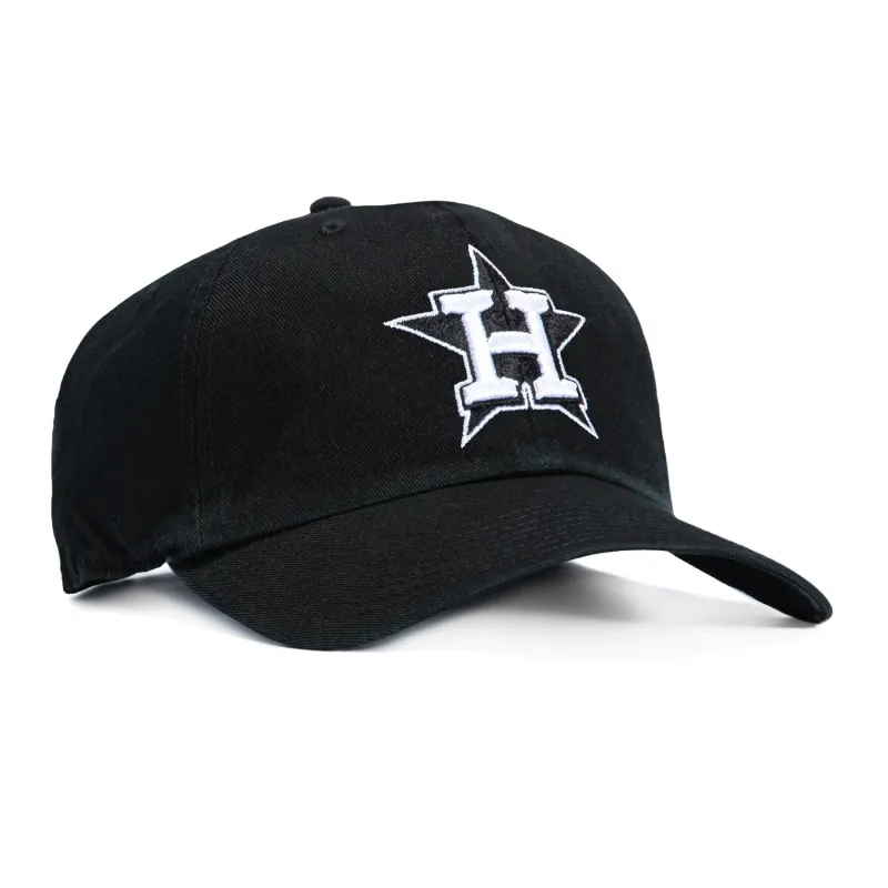 47 Brand Cleanup Houston Astros Adjustable Hat - Black, White made by Hat Club