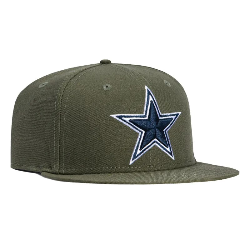 New Era 9Fifty Dallas Cowboys Snapback Hat - Olive sold by Hat Club