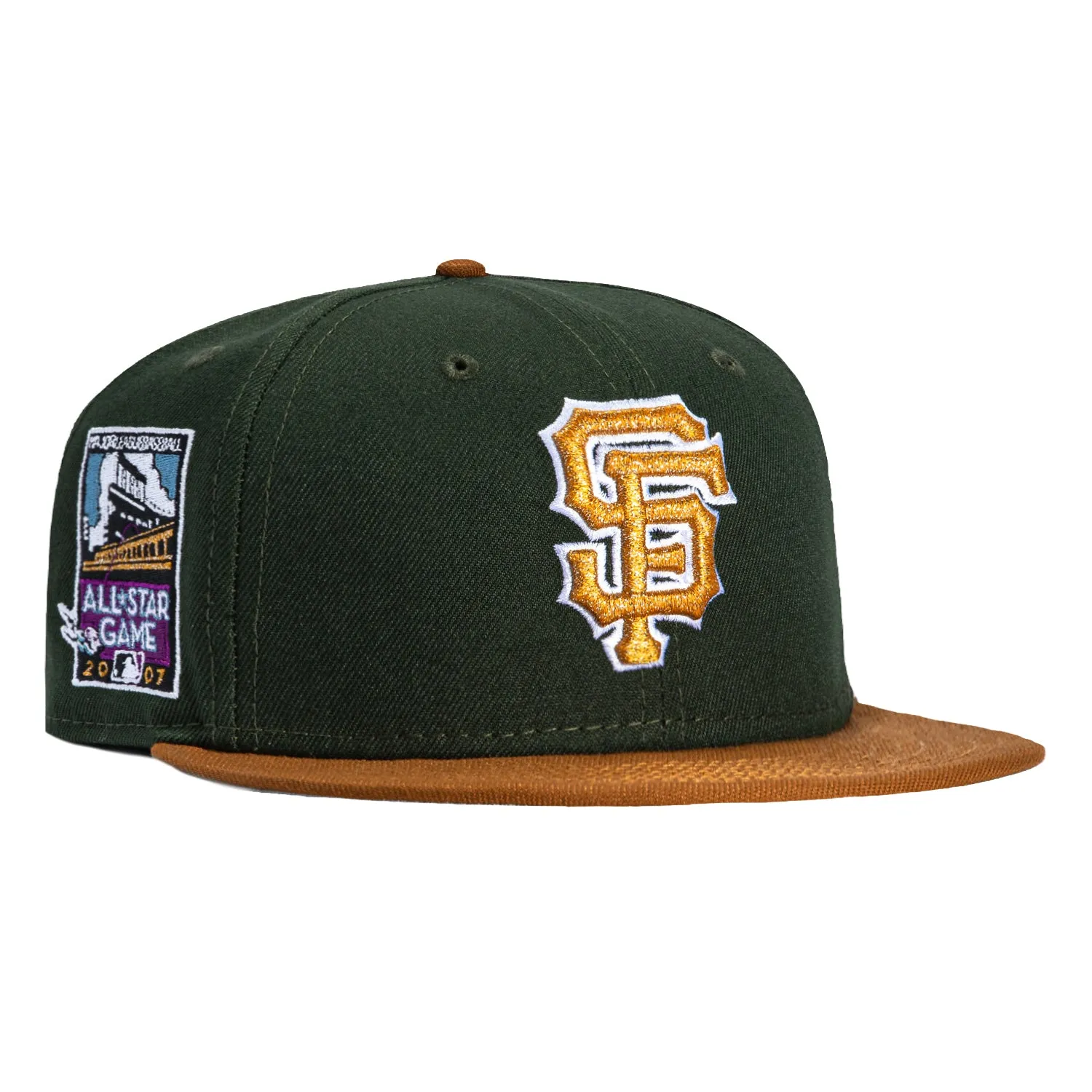 New Era 59Fifty San Francisco Giants 2007 All Star Game Patch Hat - Green, Brown sold by Hat Club