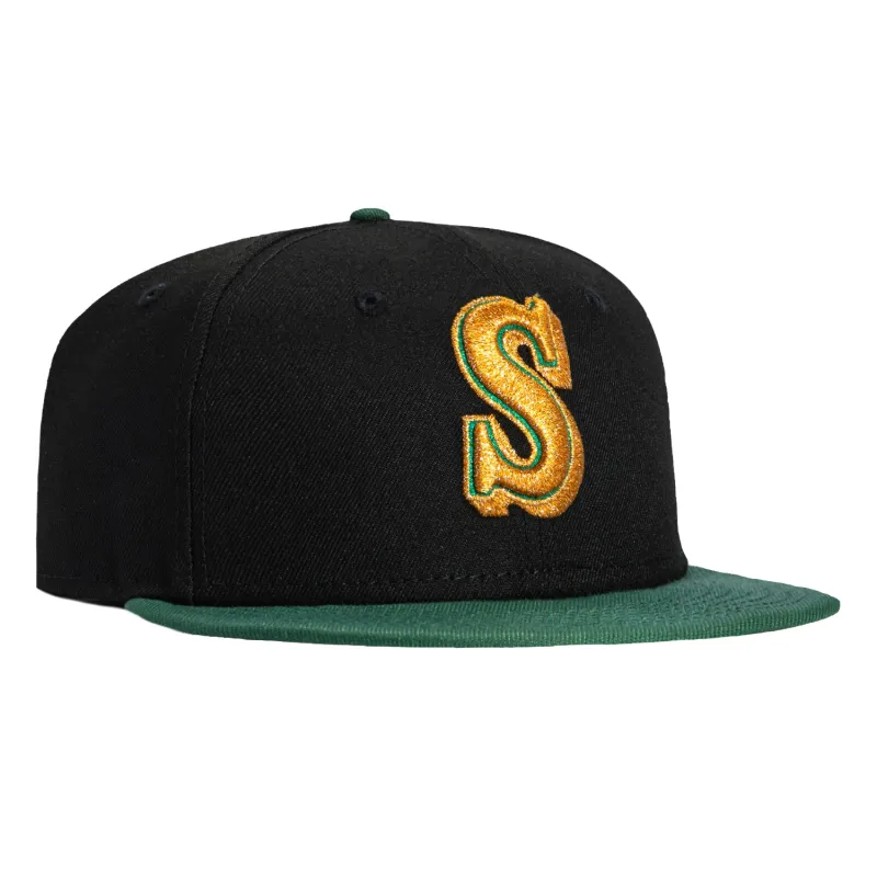 New Era 59Fifty Seattle Mariners 1987 Hat - Black, Green sold by Hat Club
