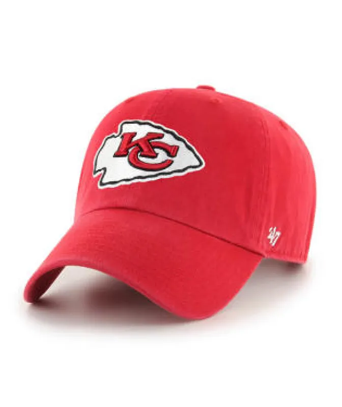47 Brand Kansas City Chiefs Cleanup OTC Adjustable Hat - Red made by 47