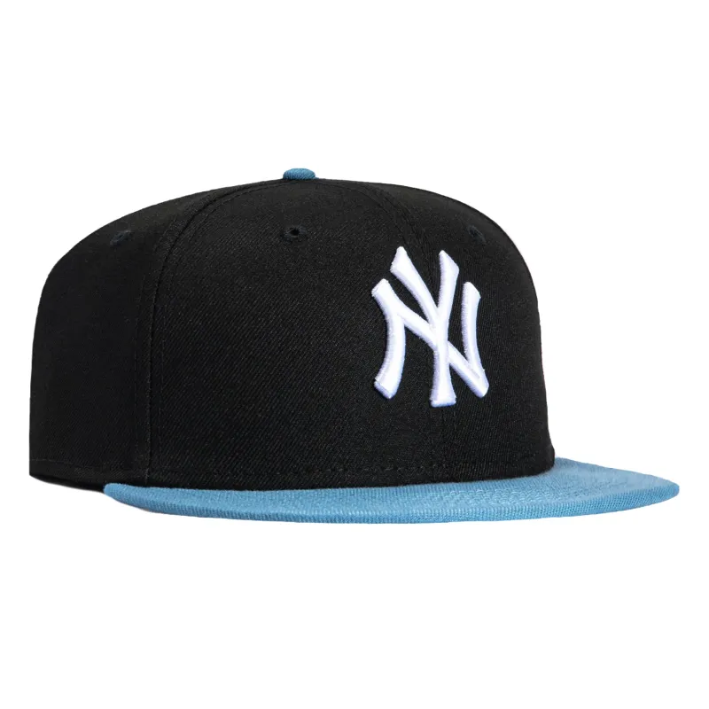 New Era 59Fifty New York Yankees Hat - Black, Indigo, White sold by Hat Club