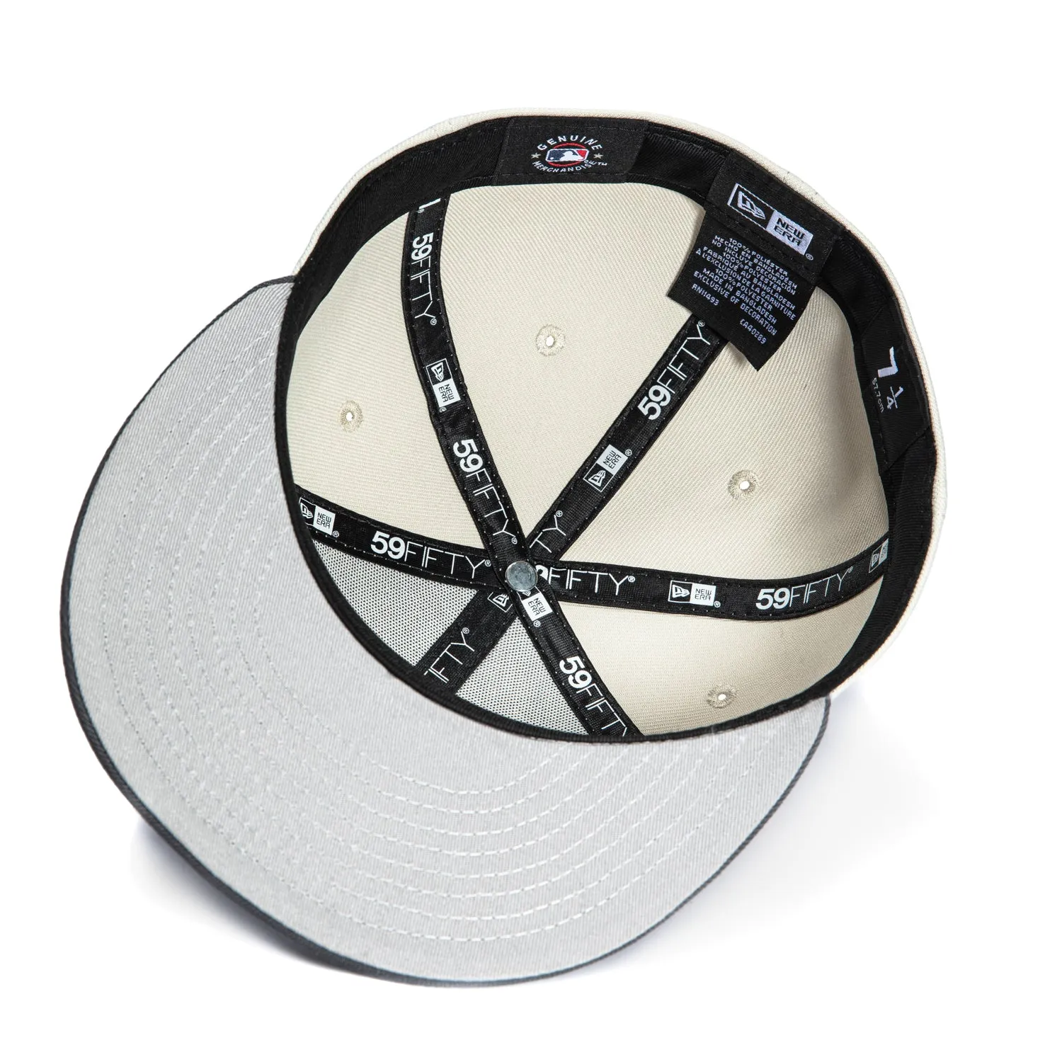New Era 59Fifty New York Yankees Hat - Stone, Graphite, White sold by Hat Club product image thumbnail 2