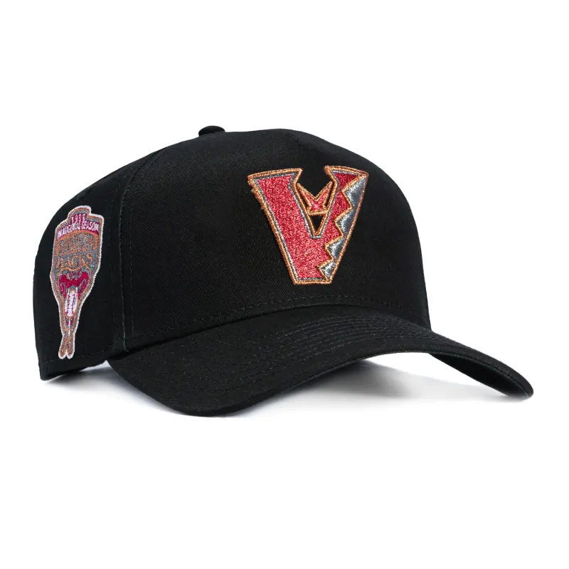 New Era 9Forty A-Frame Arizona Diamondbacks Inaugural Patch Upside Down Snapback Hat - Black sold by Hat Club