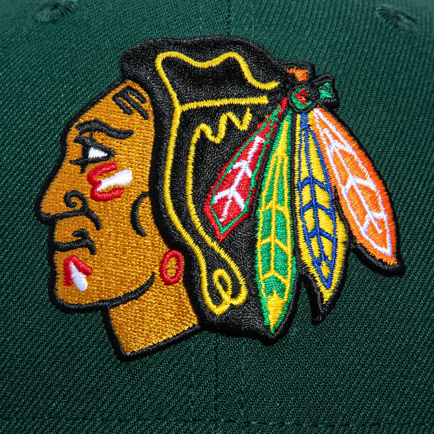 New Era 59Fifty Chicago Blackhawks Mexico Flag Patch Hat - Green, Black sold by Hat Club product image thumbnail 4