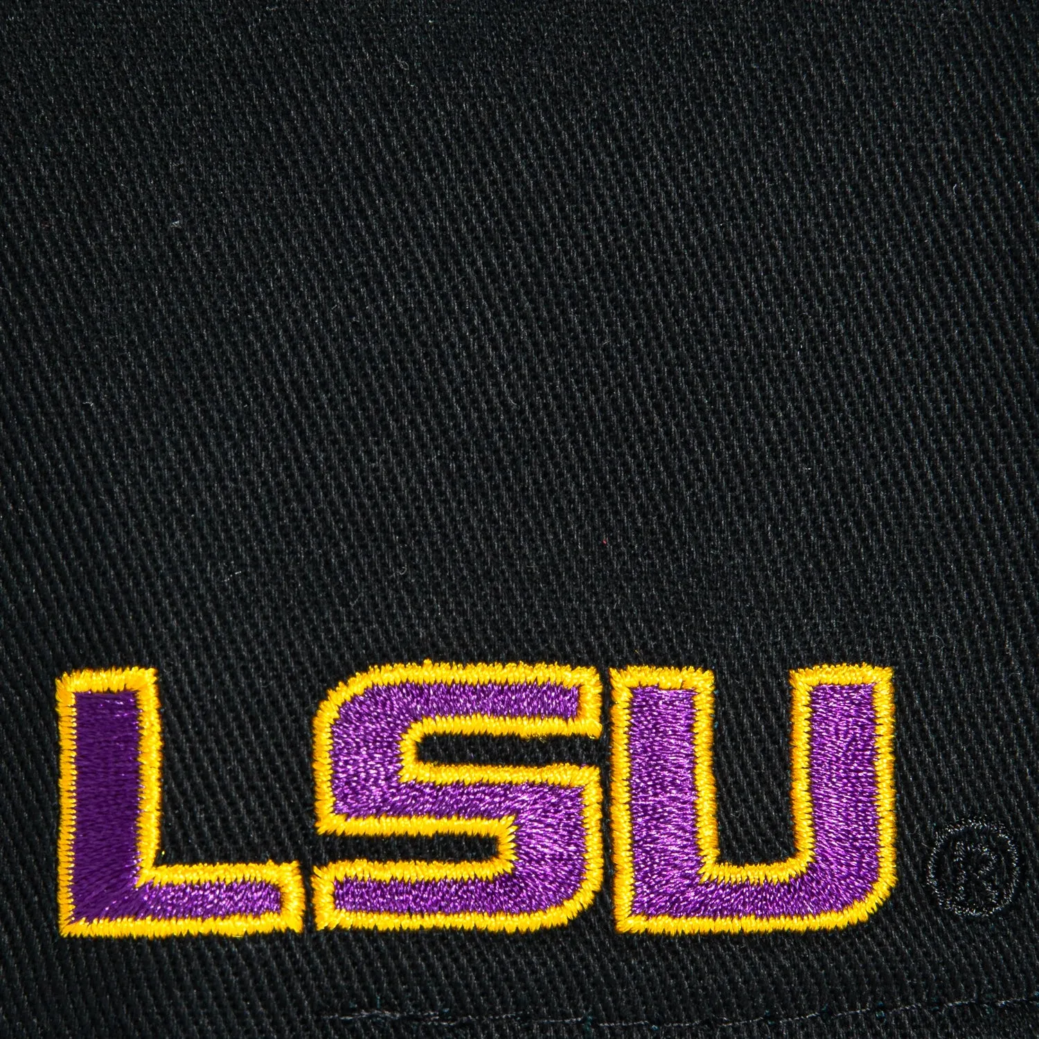 No Rivals LSU Tigers Logo Patch Upside Down Arch Snapback Hat - Black sold by Hat Club product image thumbnail 4