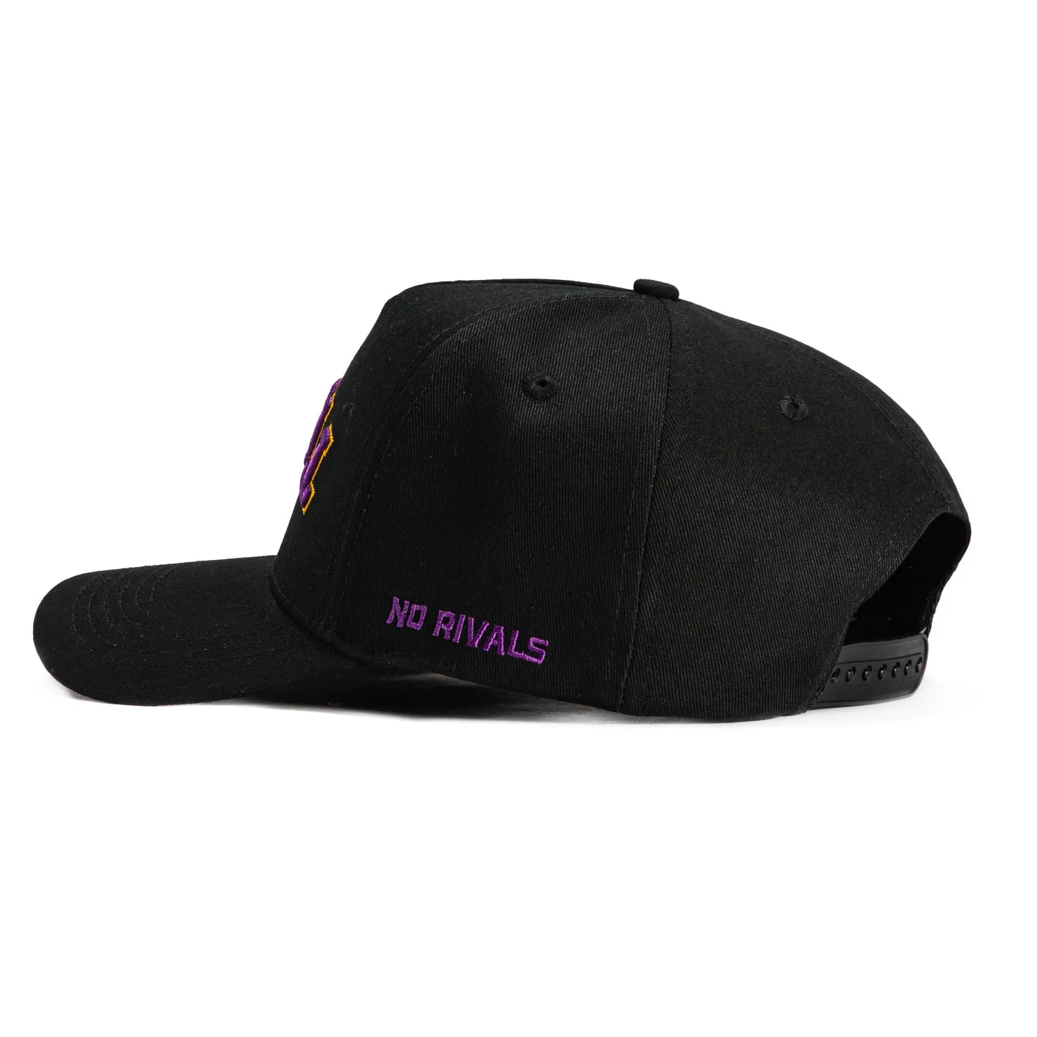 No Rivals LSU Tigers Logo Patch Upside Down Arch Snapback Hat - Black sold by Hat Club product image thumbnail 2