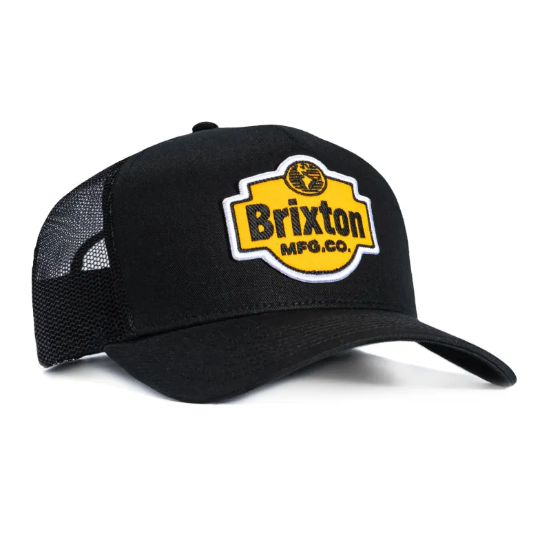 Brixton Genuine Quality Mesh Snapback Trucker Hat - Black sold by Hat Club