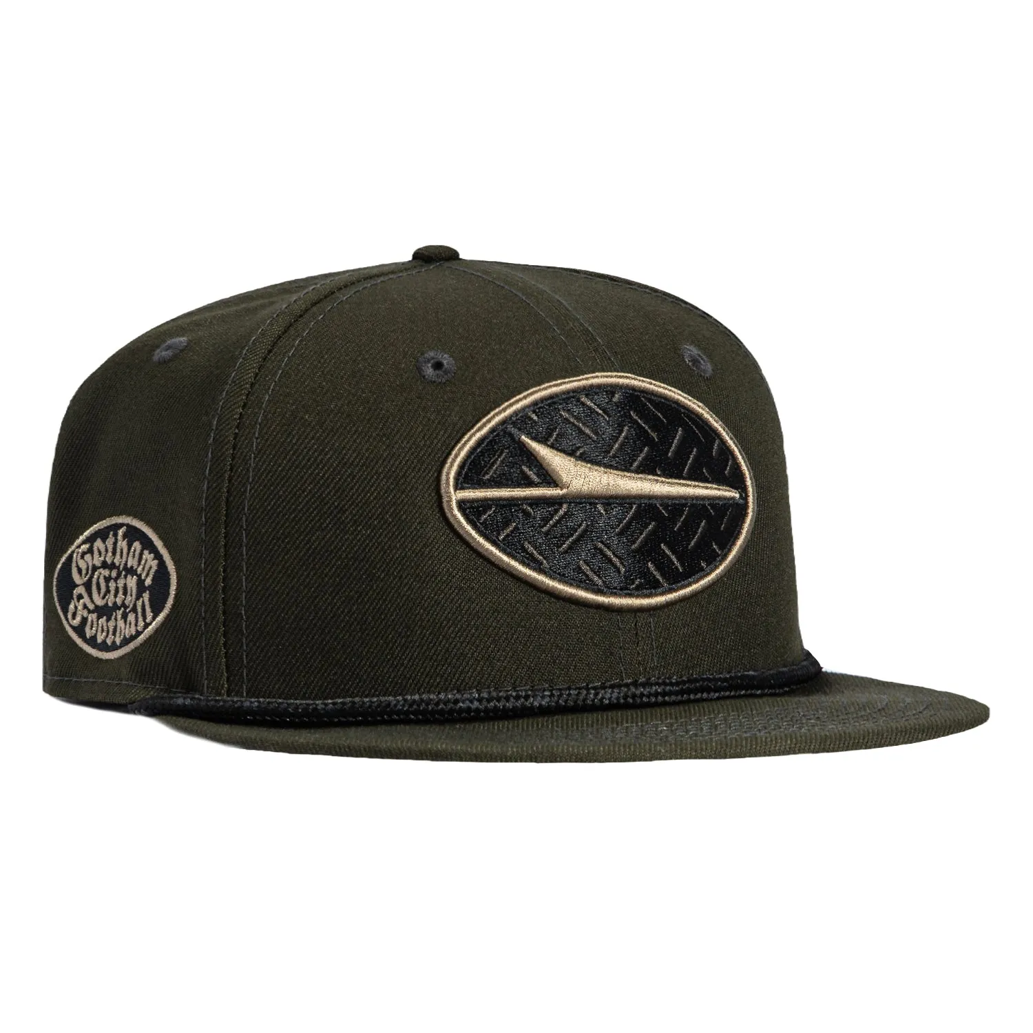 New Era 59Fifty 2025 NFL Rivalries New York Jets Gotham City Football Patch Hat - Olive sold by Hat Club